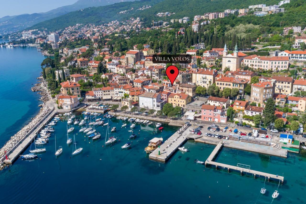 Villa Volos With Roof Terrace, Sea View, Free Private Parking Opatija Eksteriør billede
