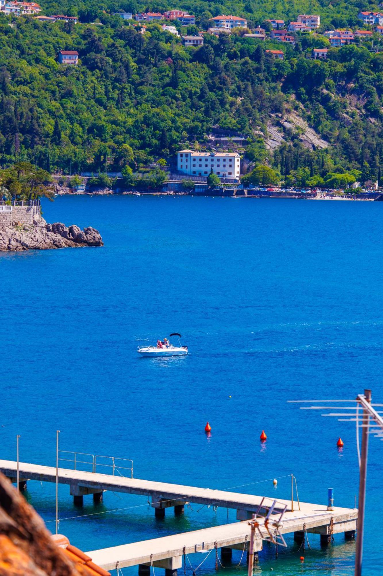 Villa Volos With Roof Terrace, Sea View, Free Private Parking Opatija Eksteriør billede